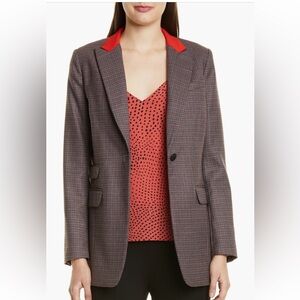 Rag & Bone Paloma Check Stretch Wool Blend Blazer